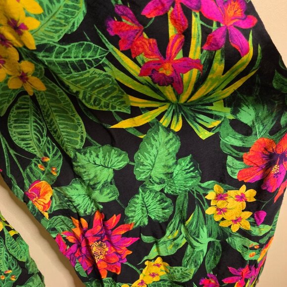 Panama Jack Tropical Wide Leg Pull On Drawstring Pants Pockets Size XL - Picture 4 of 7